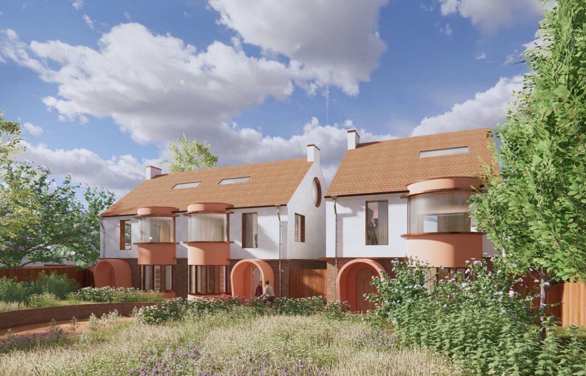 Architects-Greenwich-Three-Houses-Backland-Development-Sustainable-2MC-Front-view-5