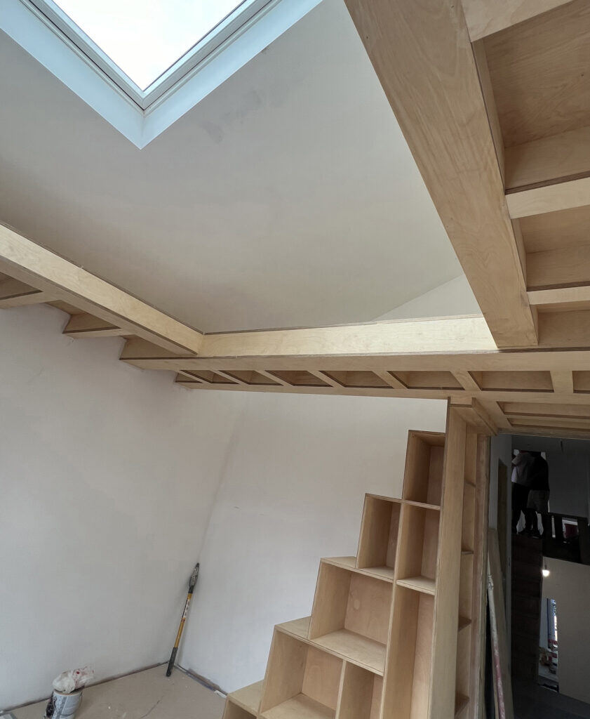 The Playroom will include steps up to a suspended hammock at mezzanine level