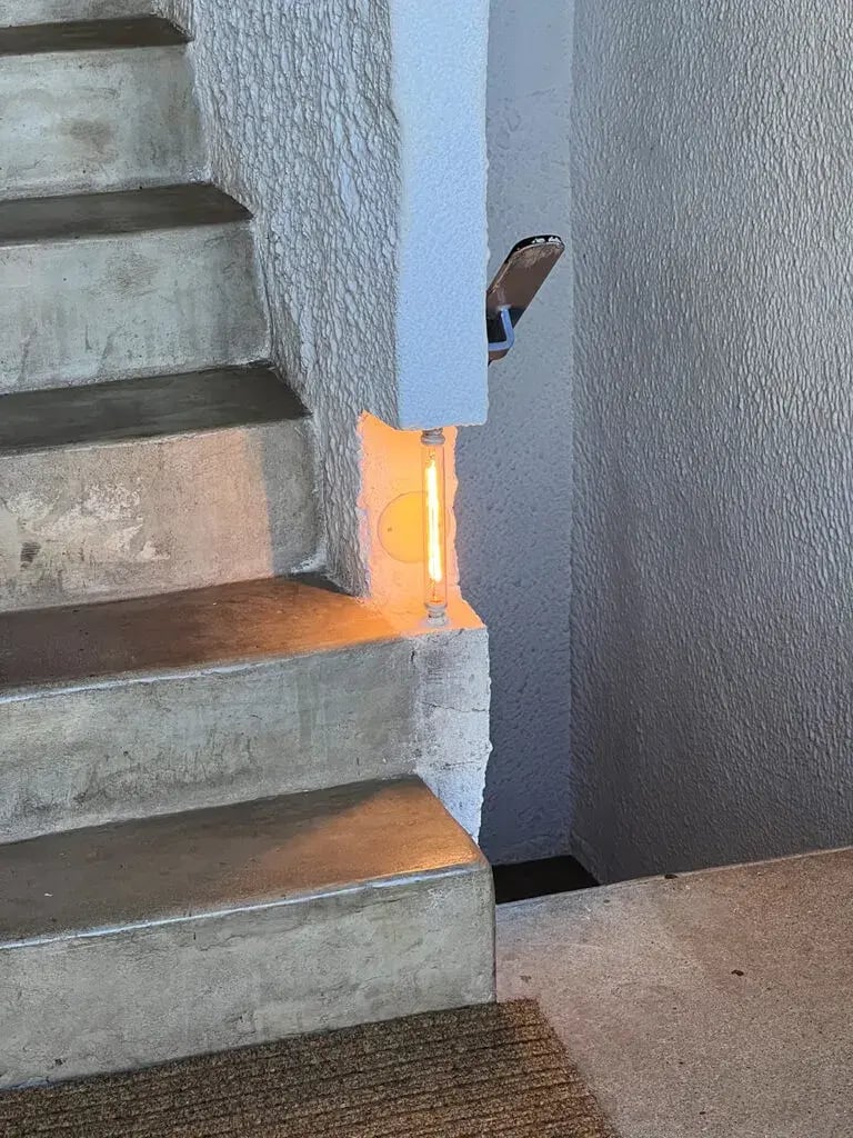Rediscovering Le Corbusier's Radical Vision at La Tourette view of the internal light on the stairs