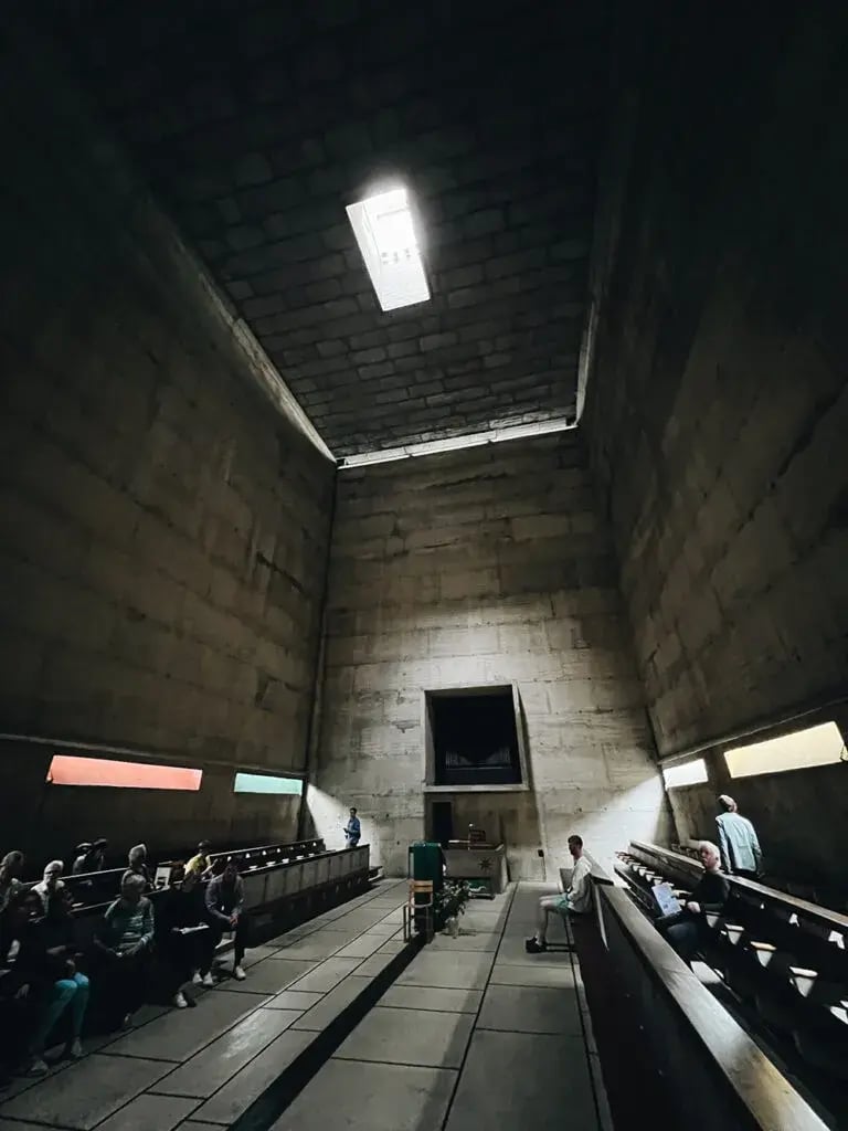 Rediscovering Le Corbusier's Radical Vision at La Tourette internal view of the Church