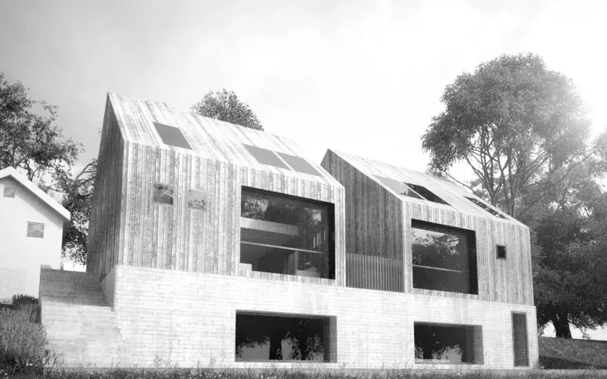 RISE-Design-Studio-Architects-Lake-Kroderen-Yoga-Retreat-3AF-01-Front-View