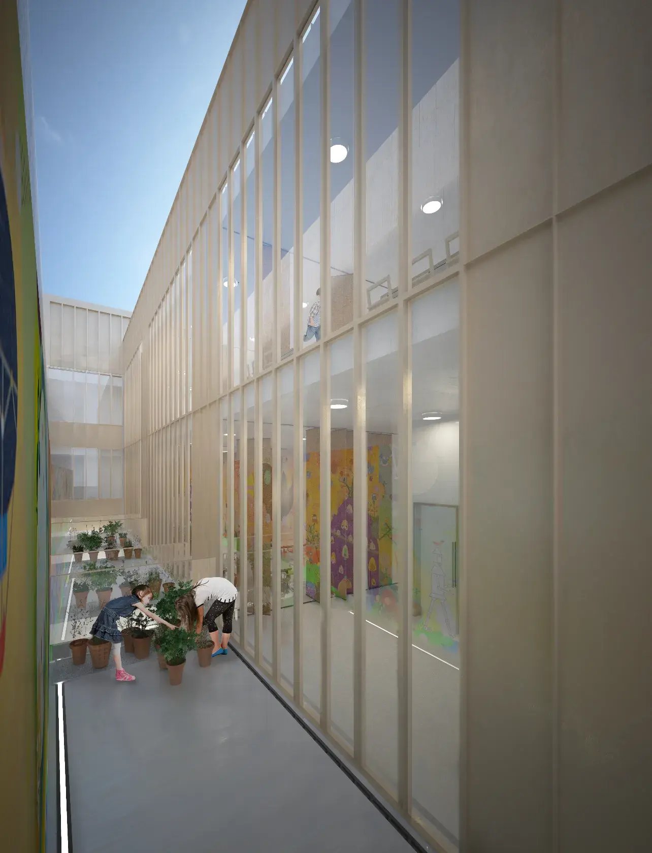 RISE-Design-Studio-Architects-Lyceum-School-Shoreditch-3AF-02-Interior-Patio-View