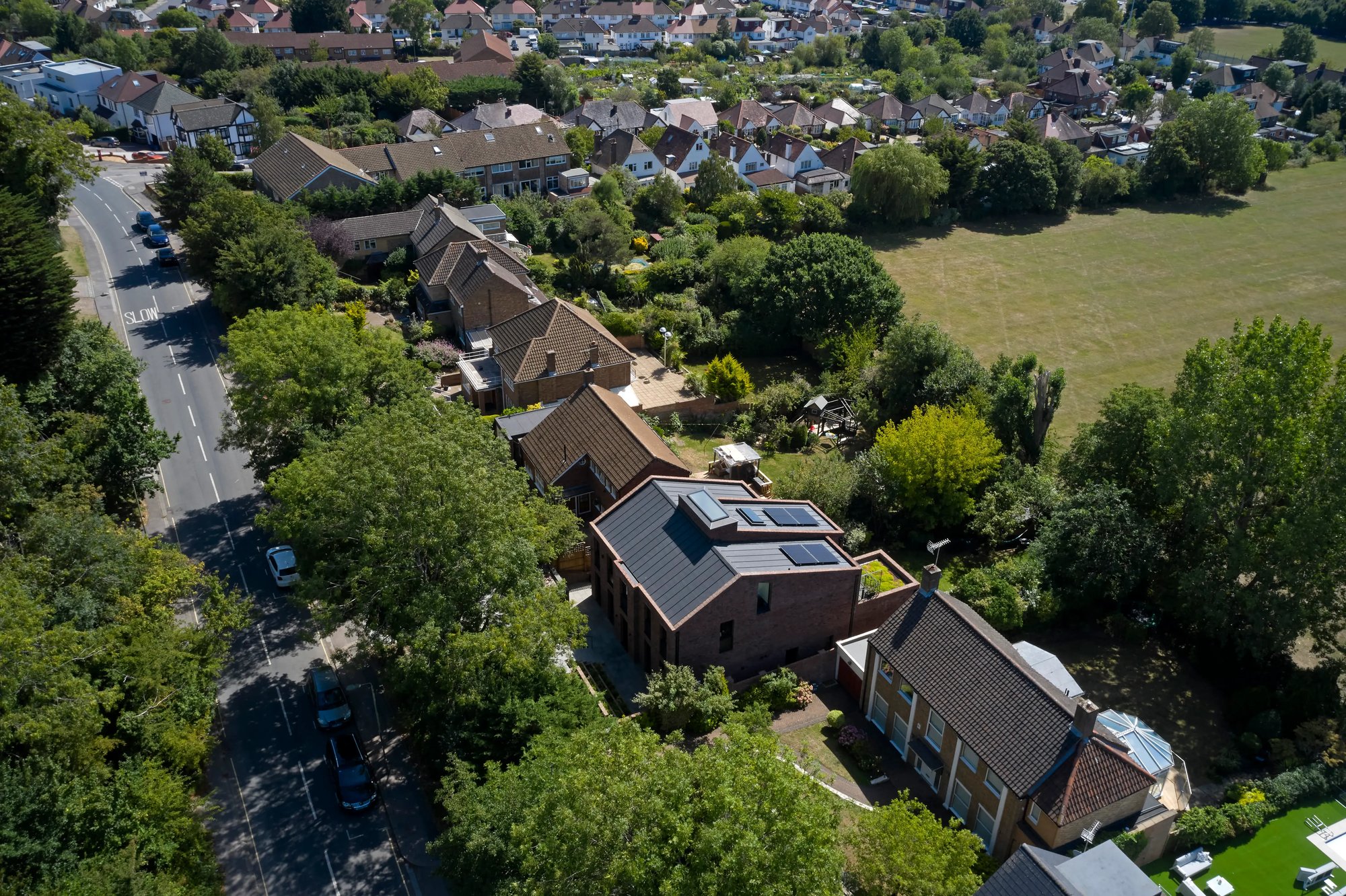 RISE-Design-Studio-Architects-Mill-Hill-House-New-Build-Sustainable-Home-3AF-01-Aerial-View-1