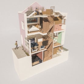 RISE-Design-Studio-Architects-Paddington-3d-Section