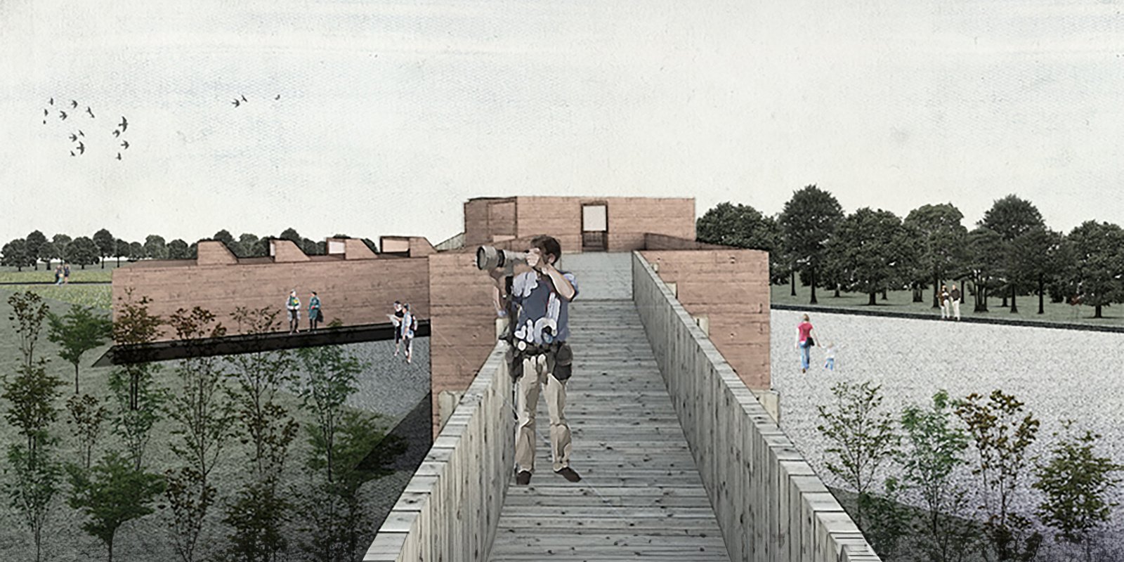 RISE-Design-Studio-Architects-Visitor-Hub-Langley-Vale-Woodland-Trust-2CB-Walkway-View