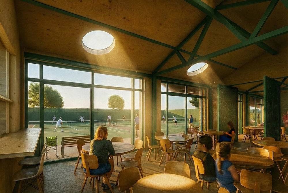 elmwood-lawn-tennis-clubhouse-timber-structure-rooflights-interior-london