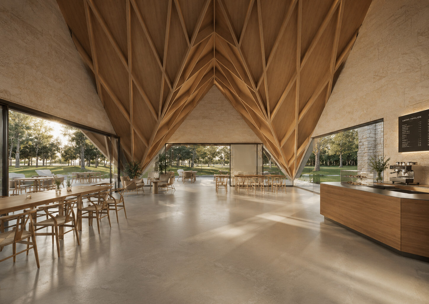 four-peaks-pavilion-timber-roof-interior