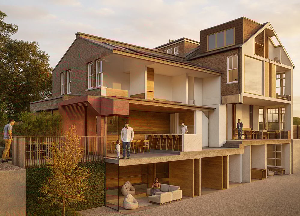 ribbon-house-low-energy-home-renovation-queens-park-3D-Section