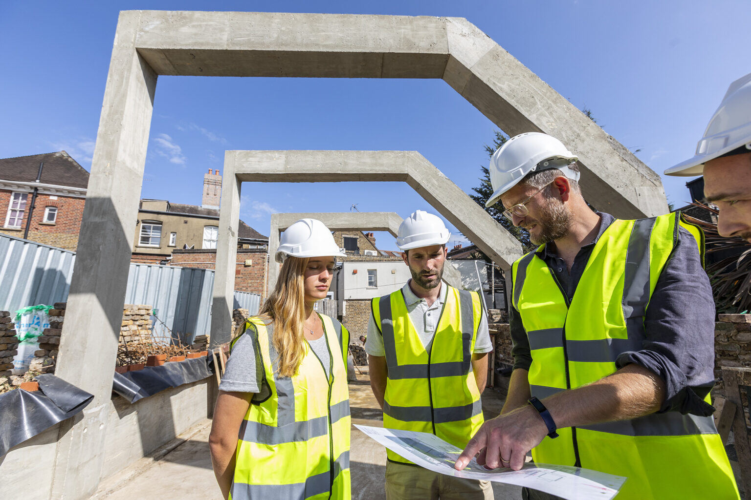 Construction site meeting at the Lexi Cinema with Sean Ronnie Hill, Director and Architect of RISE Design Studio